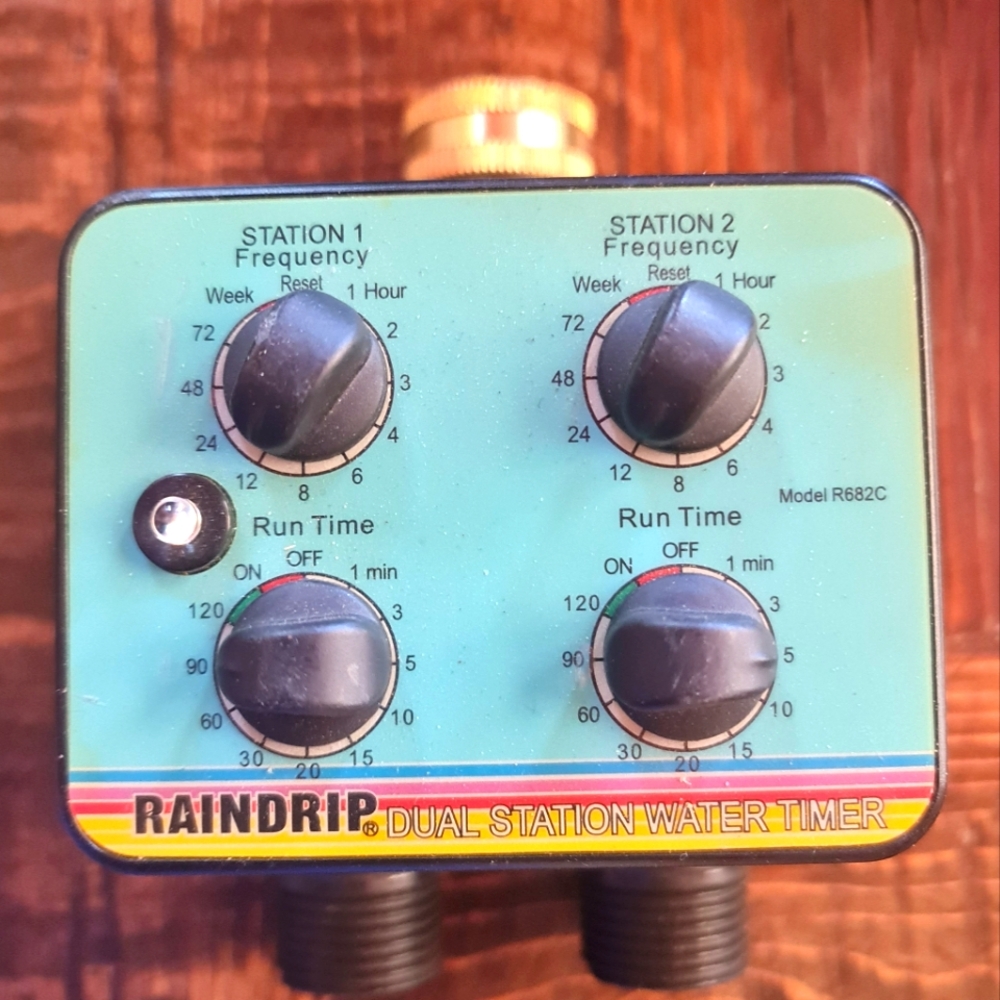 Raindrip Dual Station Water Timer Model R682C EUC